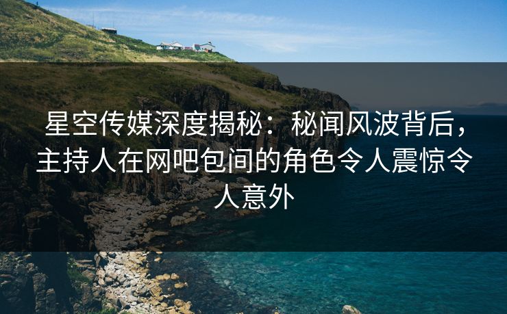 星空传媒深度揭秘：秘闻风波背后，主持人在网吧包间的角色令人震惊令人意外